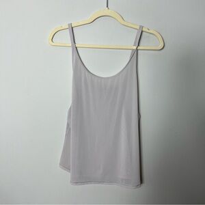 Lululemon Tank Top Sheer Mesh Lavender Light Purple 125